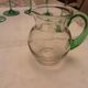 6 green-footed white wine glasses from alsace with grape clusters design