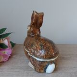 Old rabbit pie dish, ceramic terrine