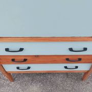 Secretary desk, drawers, vintage, revamped, 1960s