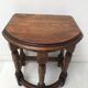 vintage half moon farmhouse stool