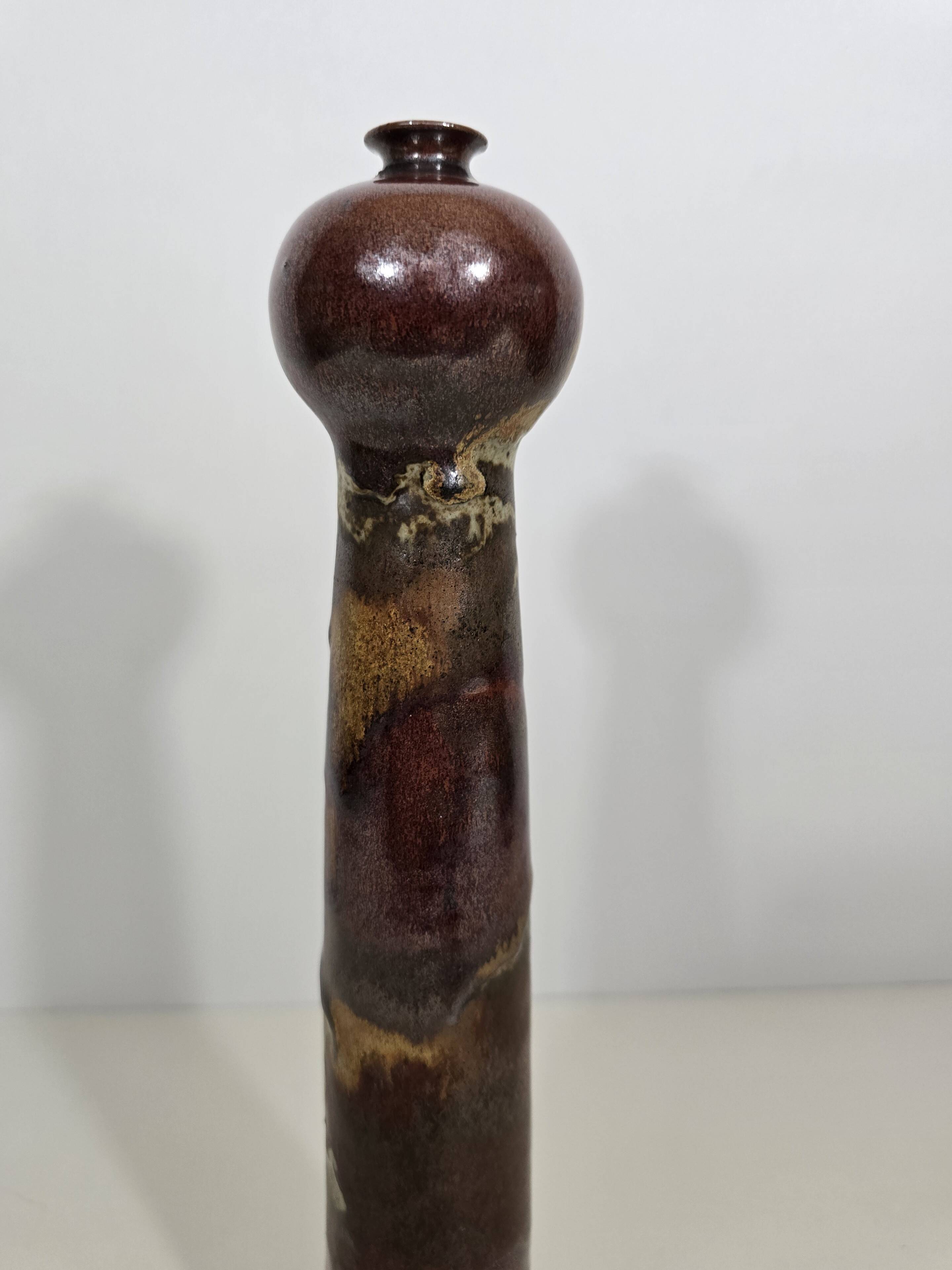 Glazed stoneware vase by Annie Maume – France, 1970s