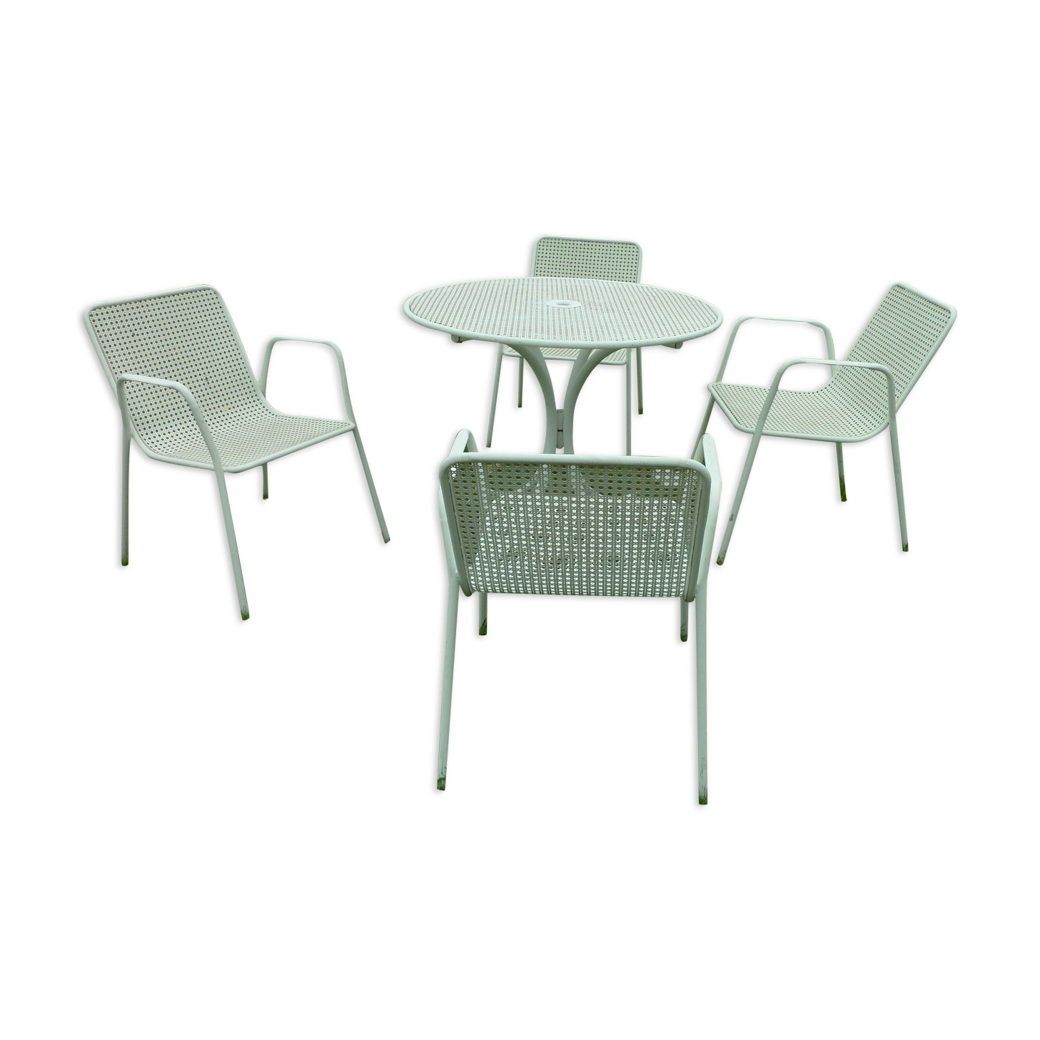 Garden lounge a table 4 armchairs