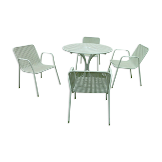 Garden lounge a table 4 armchairs