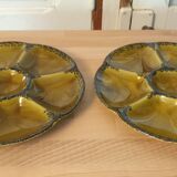 Gien oyster plates