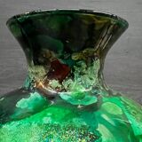 Jean noël bouillet vase lacquer on glass