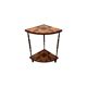 Table d'angle vintage française à étagères, années 1960