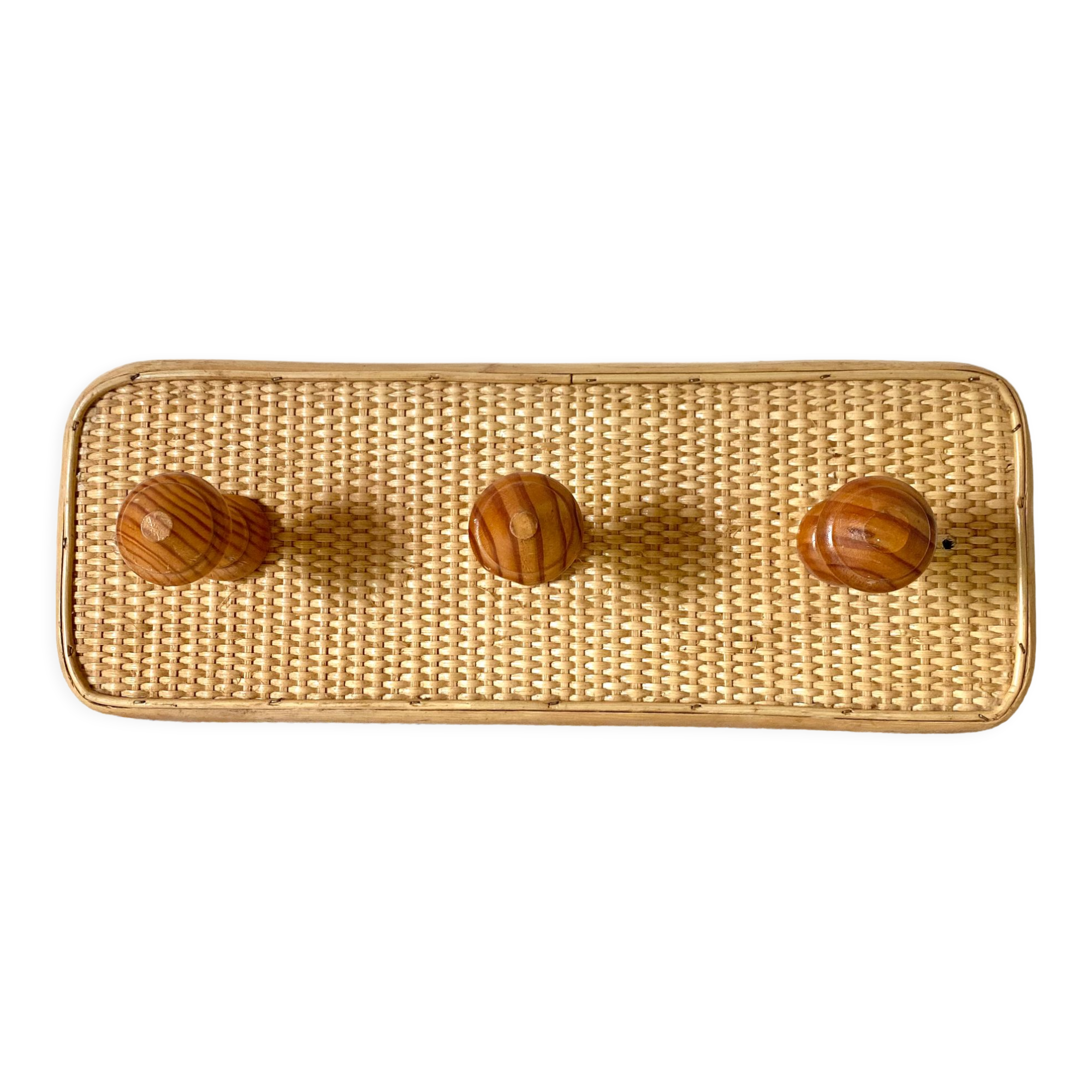 Rattan coat rack and canning