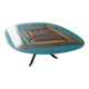 Handcrafted epoxy resin wood coffee table by RKA Design.