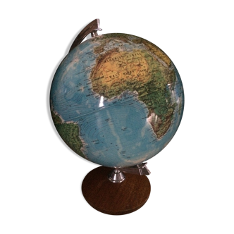 Wooden earth globe 70