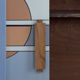 Set of 2 mid-century modern scandinavian hand-painted birch cabinet & sideboard, 1960s