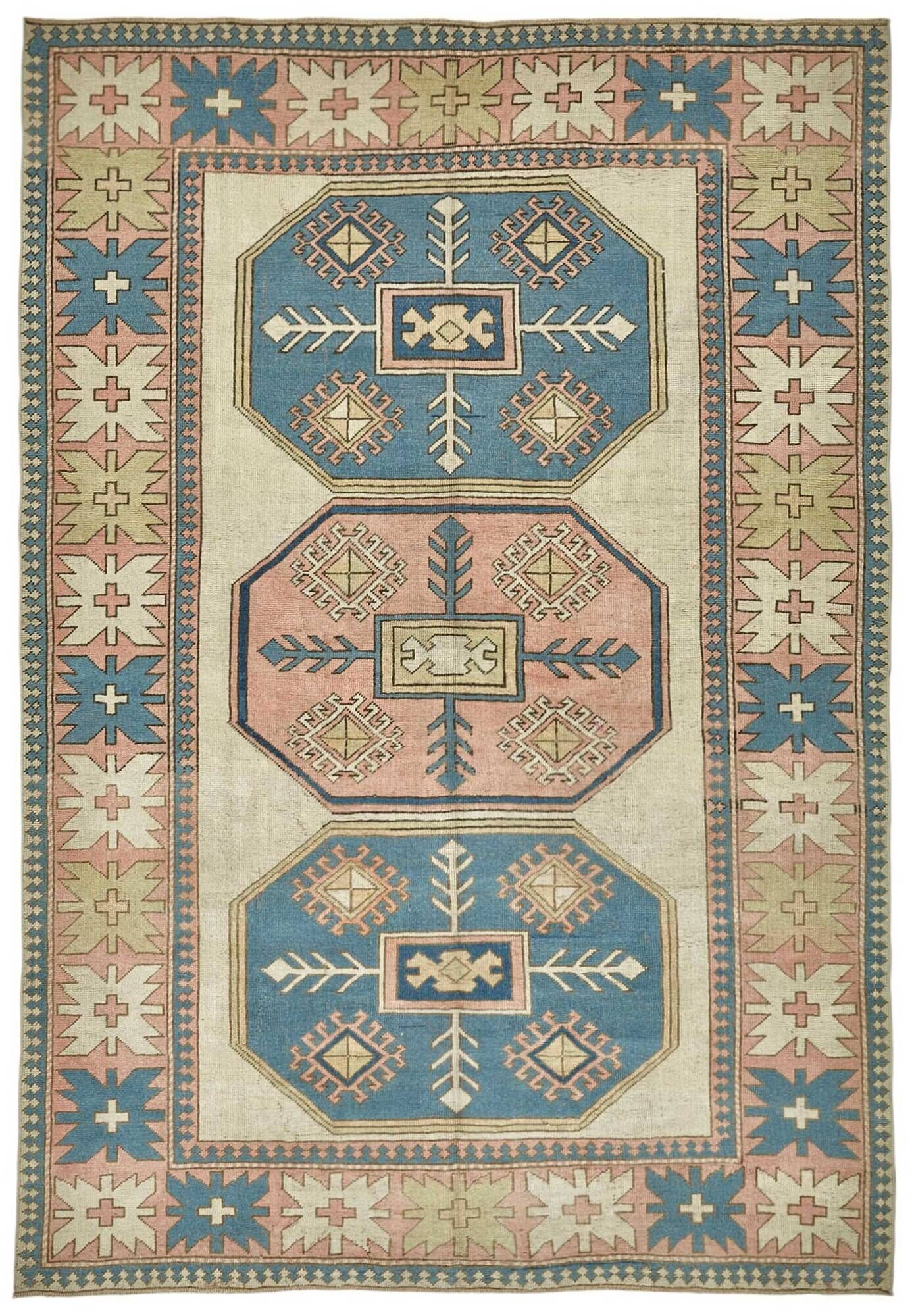 Turkish Vintage Anatolian Rug 208 cm x 305 cm