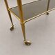 Vintage dessert table in brass and glass – 60s/70s style
