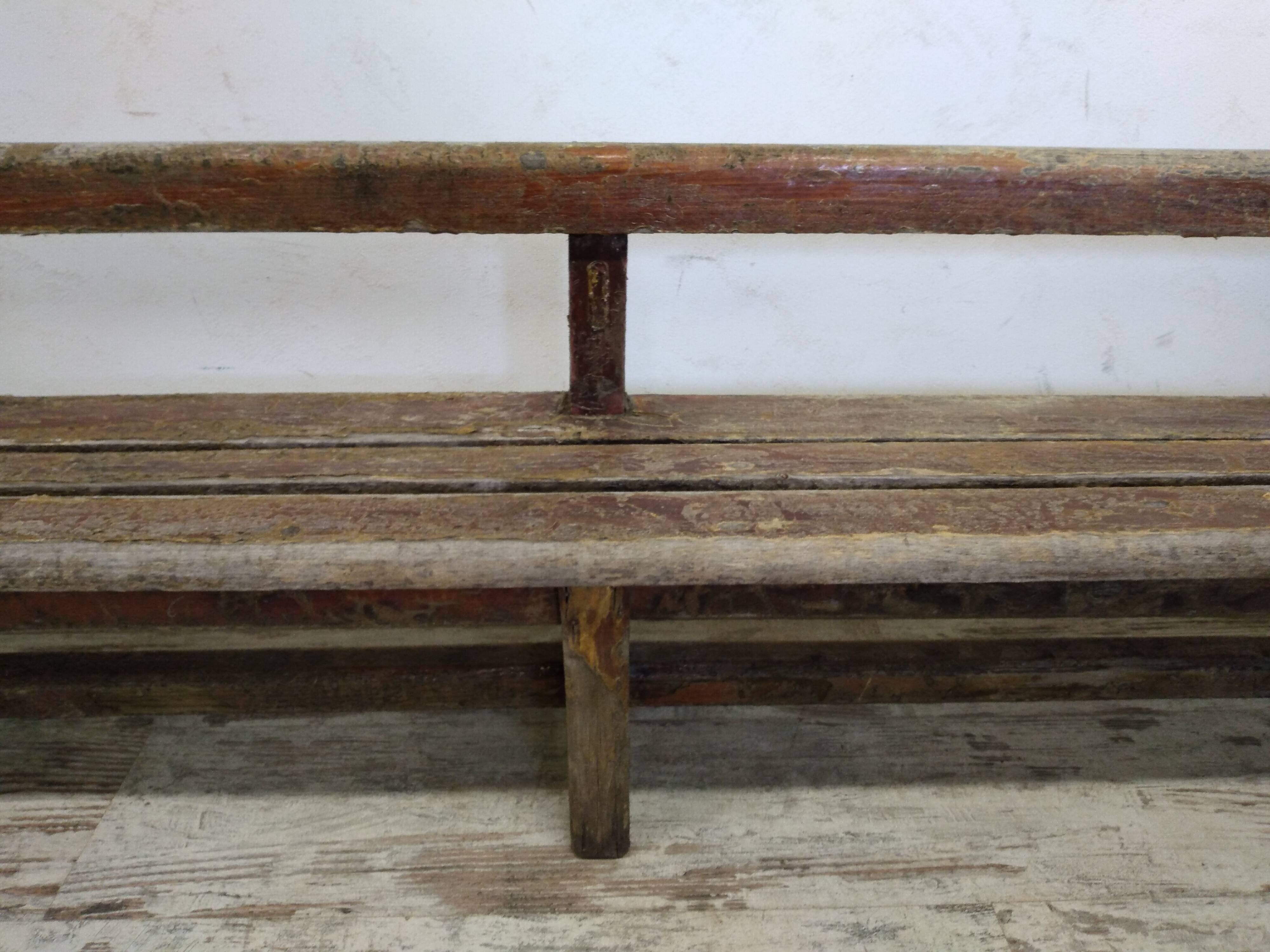 Antique wooden bench