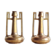 Pair of art nouveau copper and brass vases by Gustave Serrurier-Bovy