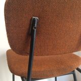 4 chairs vintage metal and fabric structure