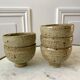 lot de 5 petits bols en céramique / grès émaillé / poterie artisanale années 70