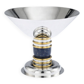JEAN-EMILE PUIFORCAT - ART DECO CUP IN STERLING SILVER & VERMEIL MINERVE
