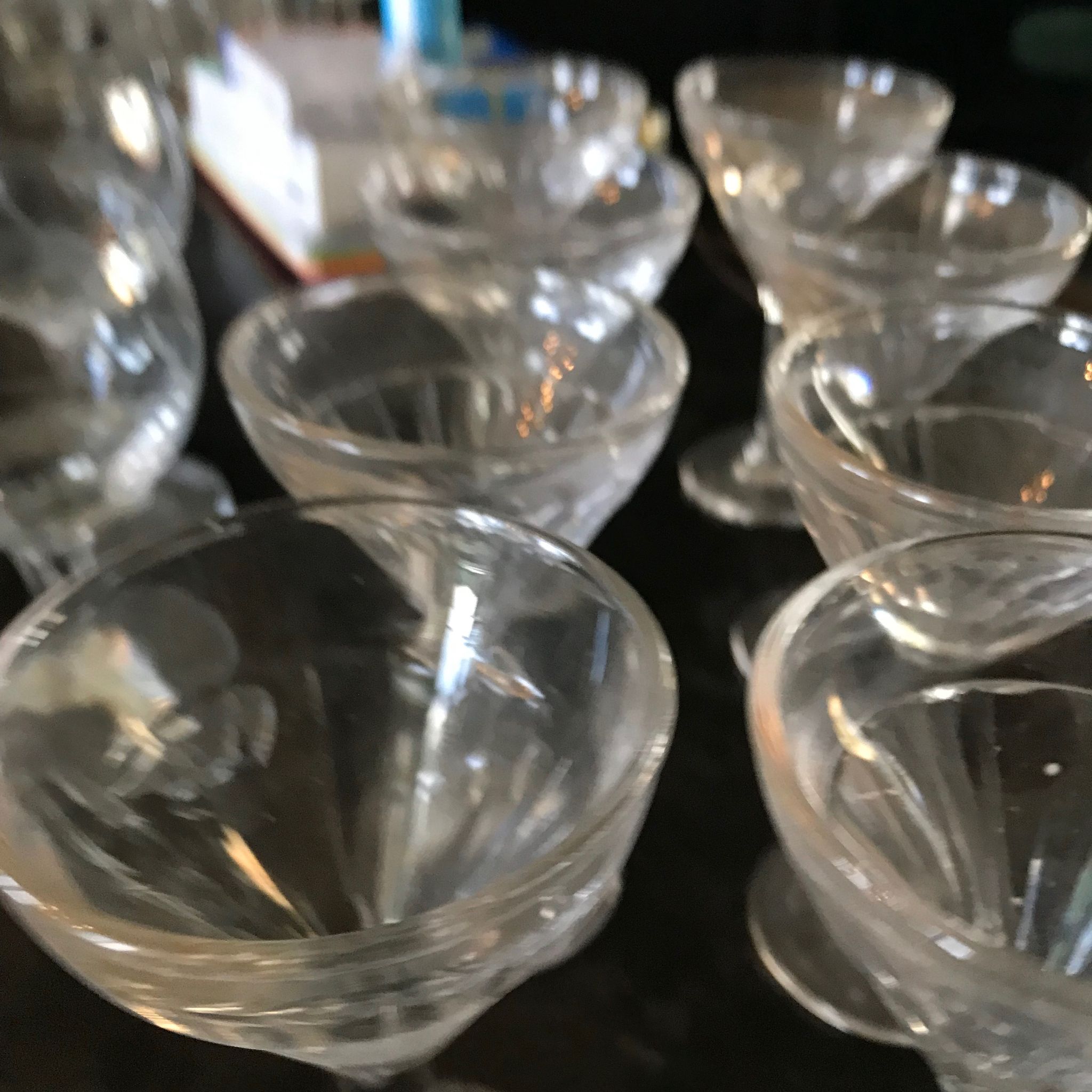 Product BHV Series of 8 glasses bistrot early twentieth century