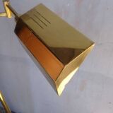 Liseuse / lampadaire articulé ep 1970 laiton doré
