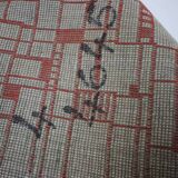 Interesting big abstract geometric modernist bouclé carpet / rug, around 1950s