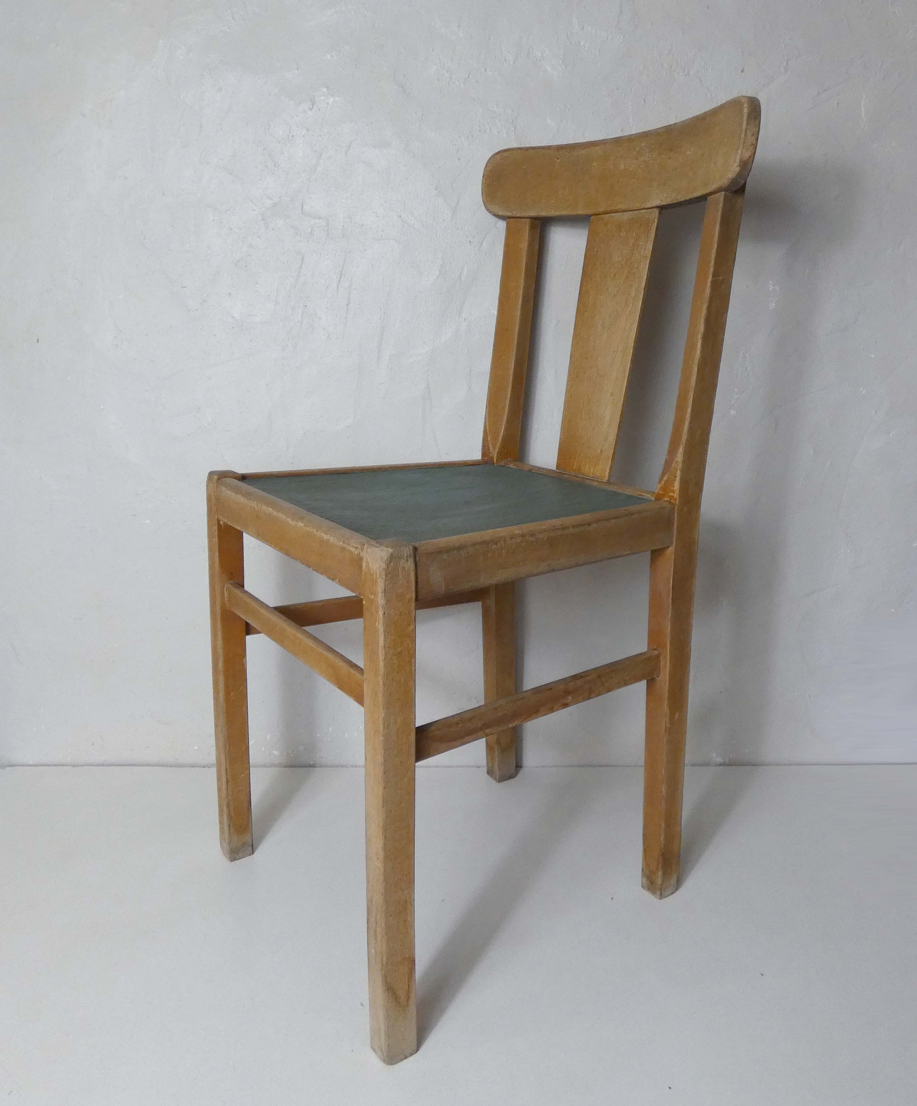 2 vintage wooden farmhouse chairs