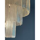 Diamond strips”listelli” murano glass belt chandelier