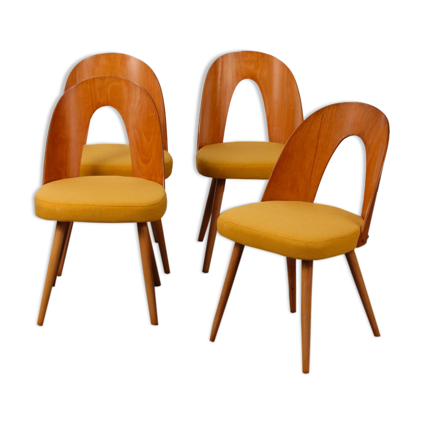 Set of 4 vintage chairs by Antonin Suman, 1960