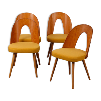 Ensemble de 4 chaises vintage par Antonin Suman, 1960