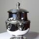 Elegant silver-plated sugar bowl from the 1880-1930 period.