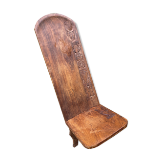 Chaise malgache en palissandre