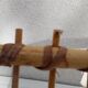 Rattan magazine holder