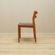 Set of six teak chairs, Danish design, 1970s, designer: Poul M. Volther