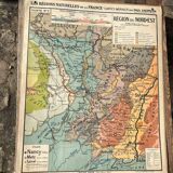 Carte scolaire ancienne Kaeppelin & Deffontaines n°7 – Région du Nord-Est (