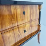 Biedermeier Chest of Drawers in Ebonized & Gilded Cherry Wood, Franconia, 1820s