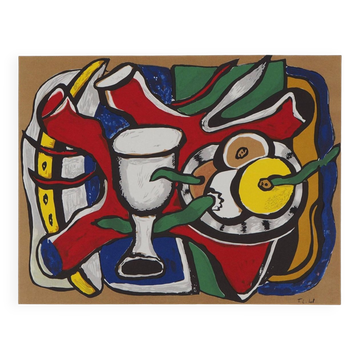 Fernand LÉGER : Nature morte aux pommes, Lithographie signée