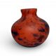 Art Deco, marbled glass round vase by Delatte Nancy circa 1930