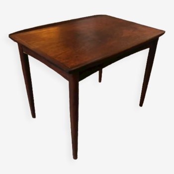 Danish side table 1960 rosewood made in Denmark mobelintarsia