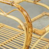 vintage rattan coffee table by Rohé Noordwolde from the 1950s