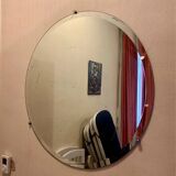 Antique bevelled mirror 90 cm