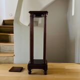 High pedestal table in solid wood