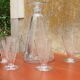 Carafe and Crystal Glasses from Baccarat Model Lido