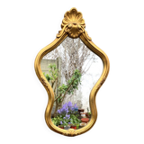 Large rococo mirror in gilded wood