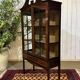 Vitrine anglaise en acajou fin XIXème