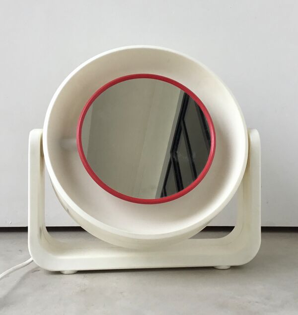Miroir lumineux Allstar made in Germany - design pop 1960