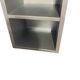 Wood and silver bedside table