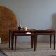 Set of 3 nesting tables in Brazilian rosewood by Severin Hansen.