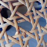 Rocking chair with caning