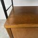 Modular shelf from the 1950s, wood and metal, vintage.