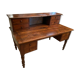 Important stepped office in solid blond oak nineteenth Napoleon III