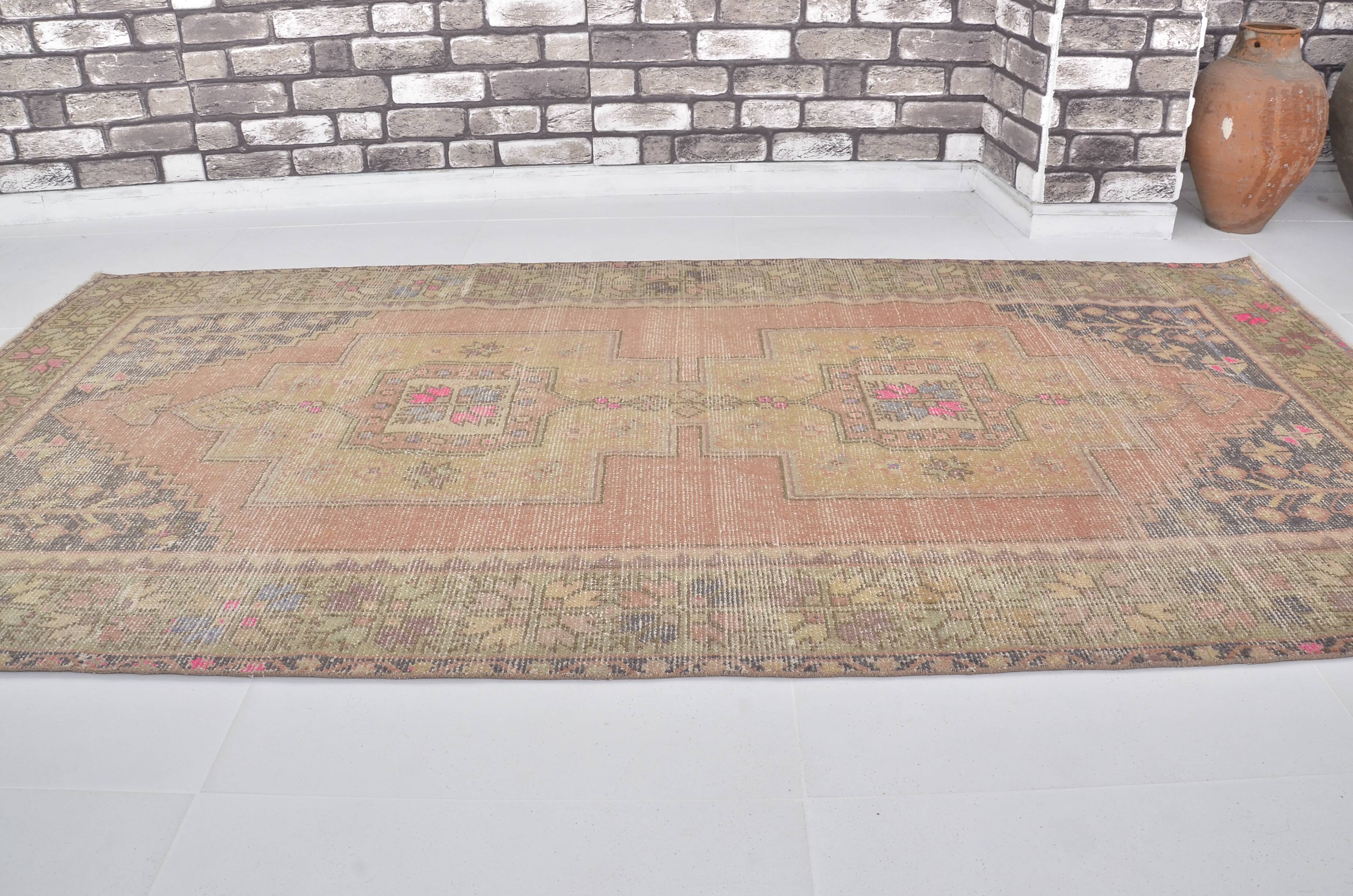 Floor Oushak Vintage Handmade Rug